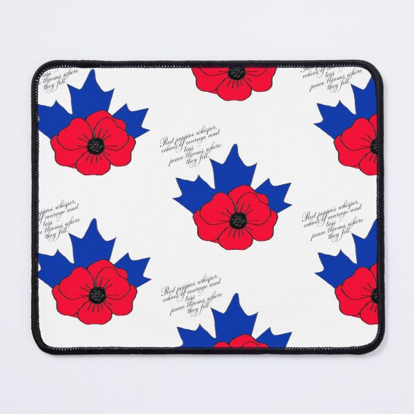 Item preview, Red Poppy and Maple Leaf – Remembrance Day Tribute Art designed and sold by InspiredCreatives.