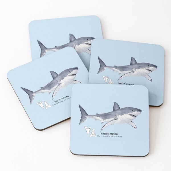 Item preview, WHITE SHARK-Carcharodon carcharias (name and teeth) designed and sold by BEATRIZ ABAITUA.