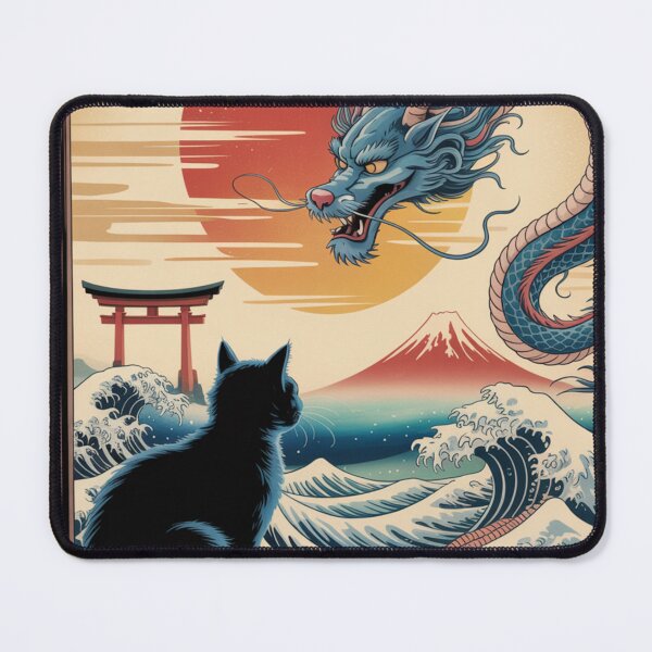 Item preview, The Cat Who Watched the Sky Dragon /Seiryu/ designed and sold by AndrewYoko.