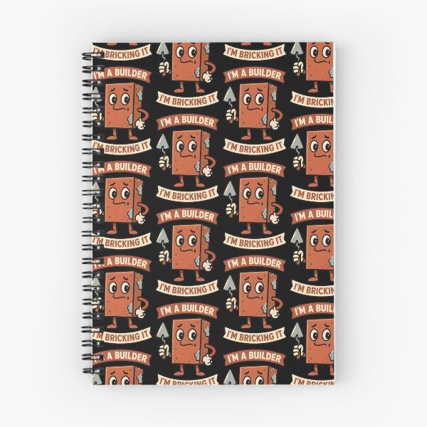 Item preview, I’m a Builder I’m Bricking It Funny Trade Pun Design designed and sold by TeeTimeTreasure.