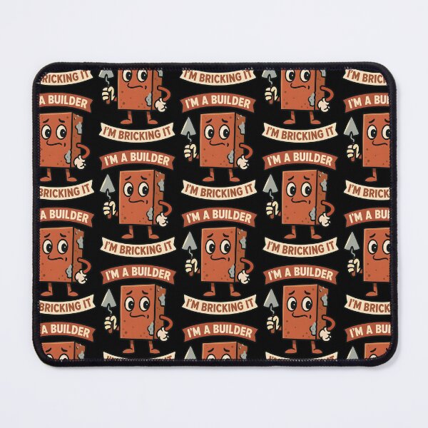 Item preview, I’m a Builder I’m Bricking It Funny Trade Pun Design designed and sold by TeeTimeTreasure.