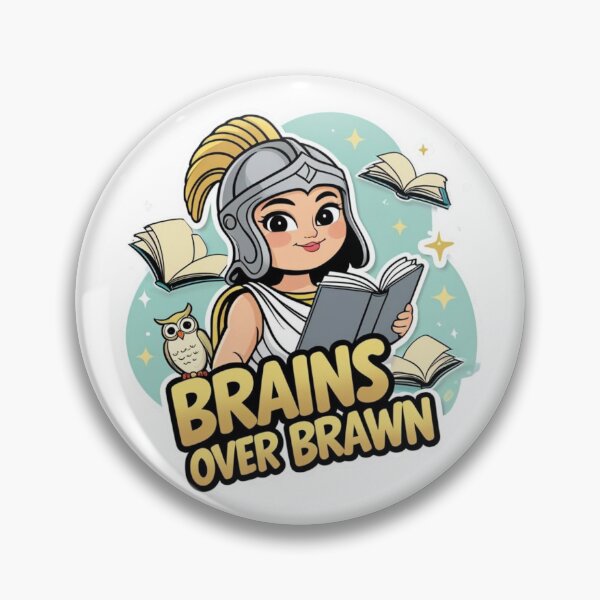Item preview, Brains Over Brawn | Athena Greek Goddess Illustration designed and sold by LOLbySA.