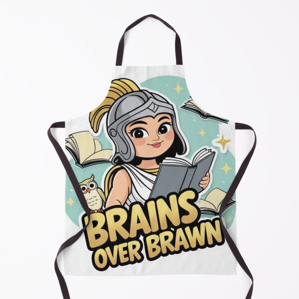 Item preview, Brains Over Brawn | Athena Greek Goddess Illustration designed and sold by LOLbySA.