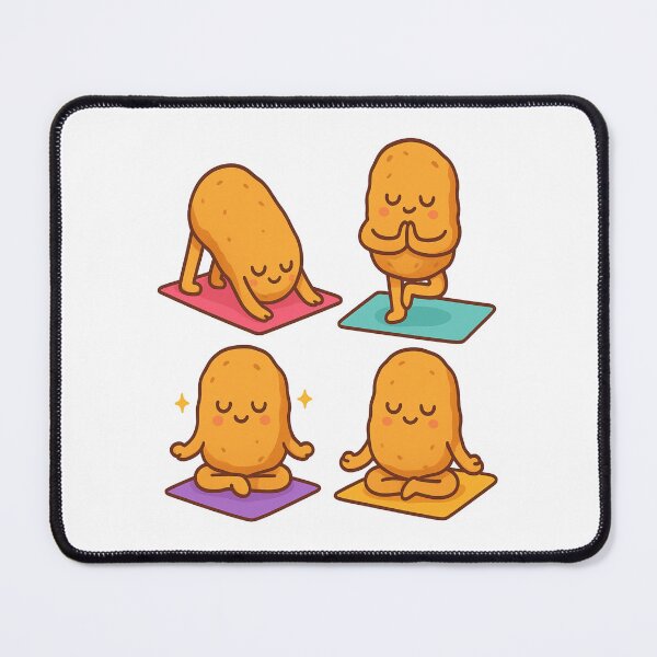 Item preview, Chicken Nugget Yoga – Funny Foodie Design for Nugget Addicts & Chicken Tender Lovers designed and sold by Rajasekar.