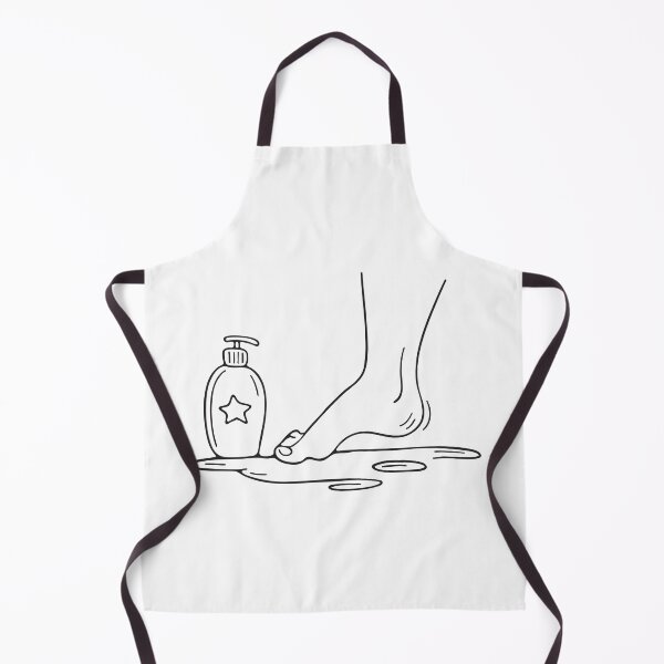 Item preview, A foot toe resting near a spilled lotion bottle on the floor designed and sold by rasagamastore.