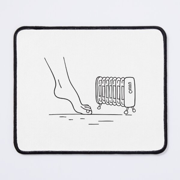 Item preview, A foot toe touching the floor near a heater designed and sold by rasagamastore.