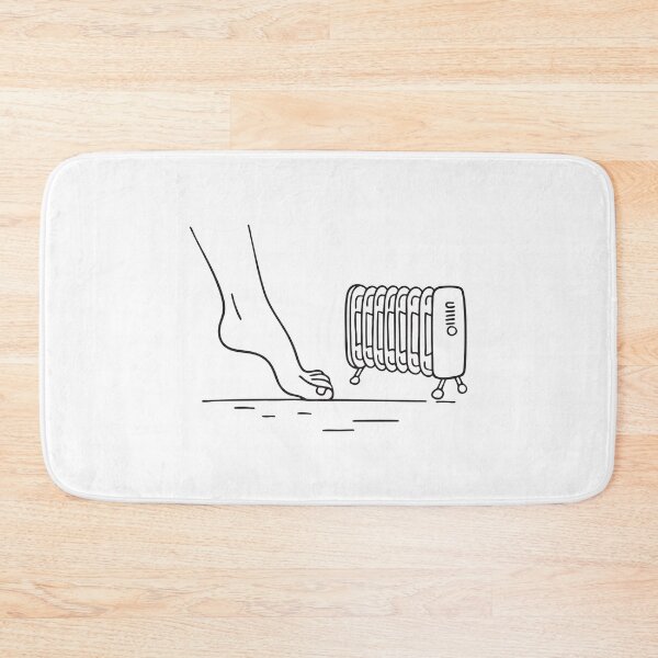 Item preview, A foot toe touching the floor near a heater designed and sold by rasagamastore.
