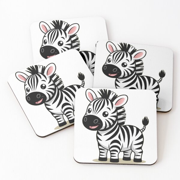 Item preview, Cute Cartoon Zebra – Adorable Animal Illustration for Kids and Nature Lovers designed and sold by Royalsticker.