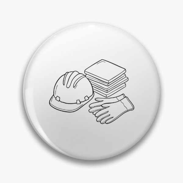 Item preview, A stack tiles beside gloves and helmet on a construction designed and sold by rasagamastore.