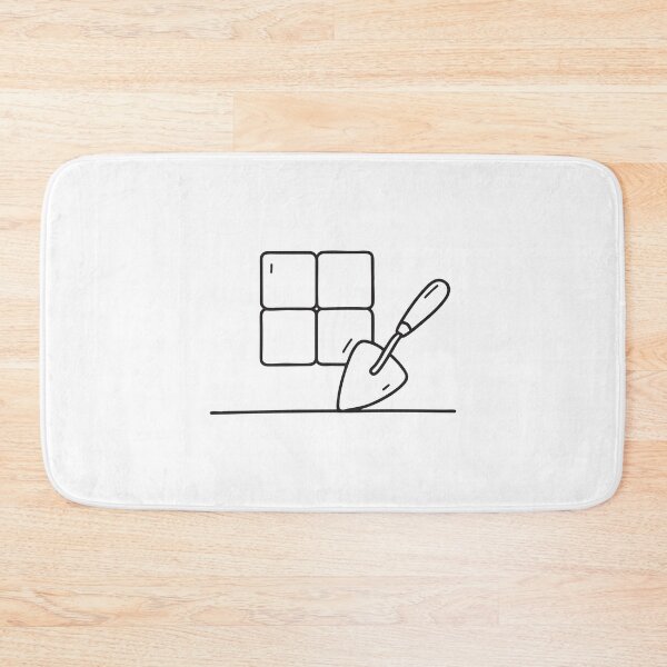 Item preview, A tile placed beside a trowel on a renovation floor designed and sold by rasagamastore.