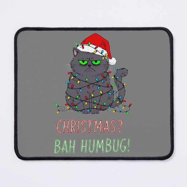 Artikelvorschau, Weihnachten? Pah, Humbug! Grump Cat verstrickt sich in Lichtern entworfen und verkauft von Doozer85.