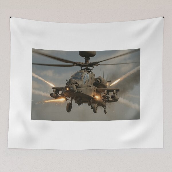 Item preview, Realistic Combat Helicopter | Aviation Lover's Military T-Shirt designed and sold by GARAPROMOCIONES.