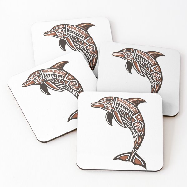 Item preview, Tribal Dolphin Design – Abstract Ocean Spirit Art designed and sold by snoezelstudio.