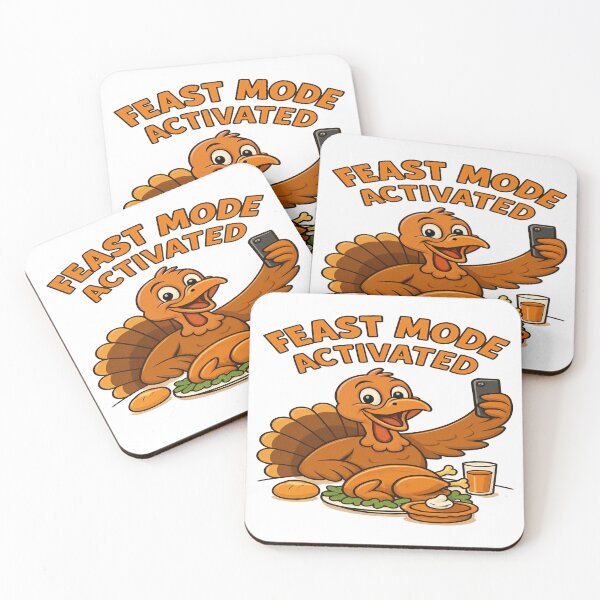 Item preview, Feast Mode Activated – Funny Selfie Turkey Thanksgiving designed and sold by Print4verse.