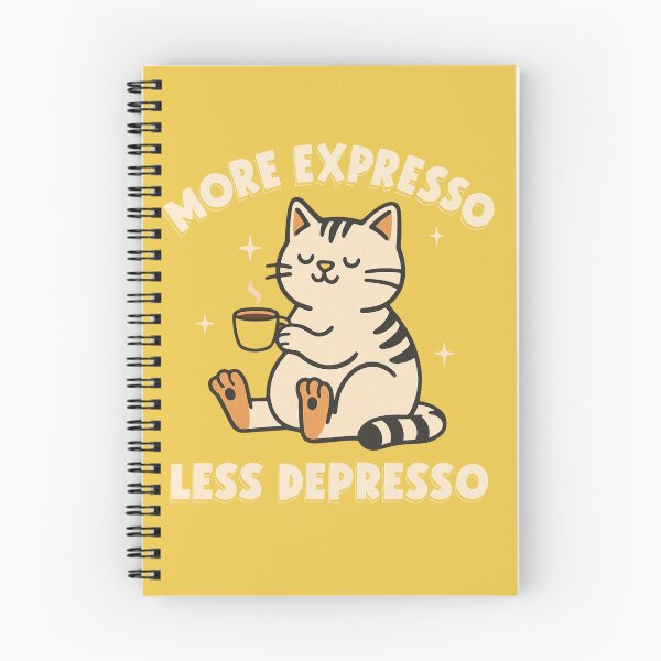 Item preview, Cat Lover's "More Expresso Less Depresso" Coffee Design designed and sold by TO-VO.