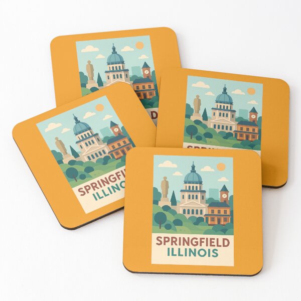 Item preview, Springfield Illinois  designed and sold by Broken Antler Designs .