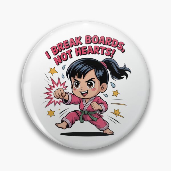 Item preview, I Break Boards, Not Hearts – Girl Karate Karateka designed and sold by AndrewYoko.