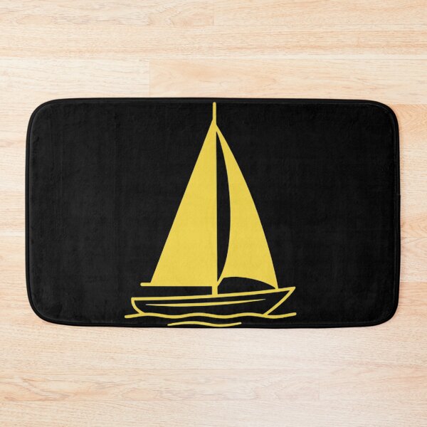 Item preview, Yellow Sailboat. Sailing at Night Sailboat Silhouette. designed and sold by ZyVoAli.
