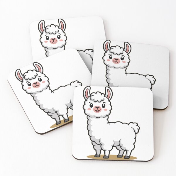 Item preview, Cute Cartoon Llama – Adorable Fluffy Animal Illustration for Kids and Llama Lovers designed and sold by Royalsticker.