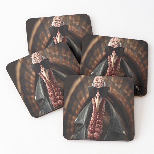 Item preview, Too Cool To Be Roasted – Realistic Cool Turkey with Sunglasses designed and sold by Print4verse.