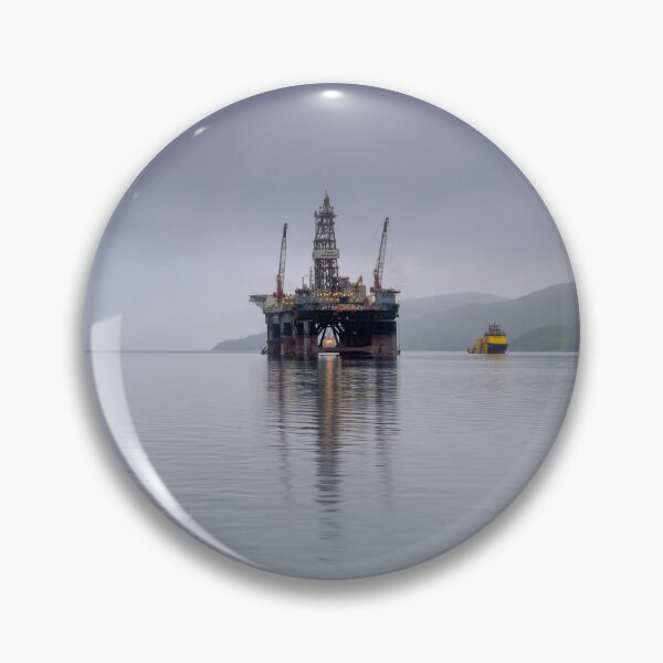 Item preview, Drilling Rig reflected on Loch Carron, Kishorn designed and sold by Kasia Design.