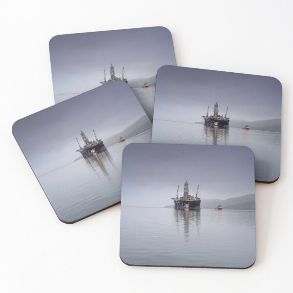 Item preview, Drilling Rig reflected on Loch Carron, Kishorn designed and sold by Kasia Design.