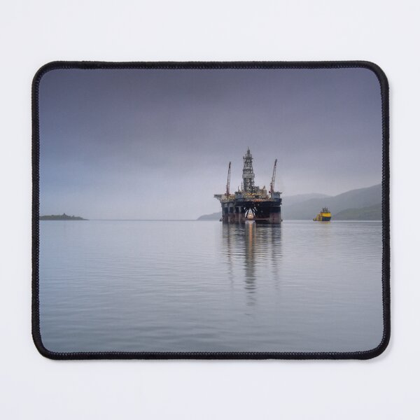 Item preview, Drilling Rig reflected on Loch Carron, Kishorn designed and sold by Kasia Design.