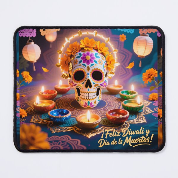 Item preview, Feliz Diwali Y Día de los Muertos. designed and sold by casamomo.
