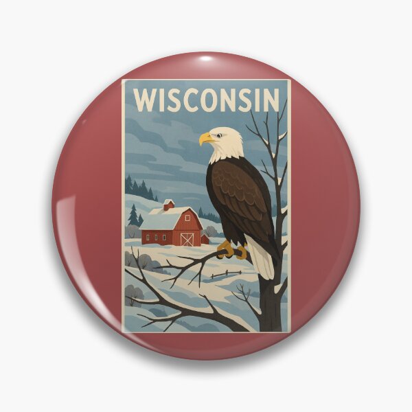 Item preview, Wisconsin  designed and sold by Broken Antler Designs .