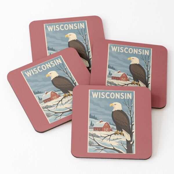 Item preview, Wisconsin  designed and sold by Broken Antler Designs .