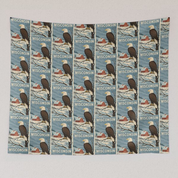 Item preview, Wisconsin  designed and sold by Broken Antler Designs .