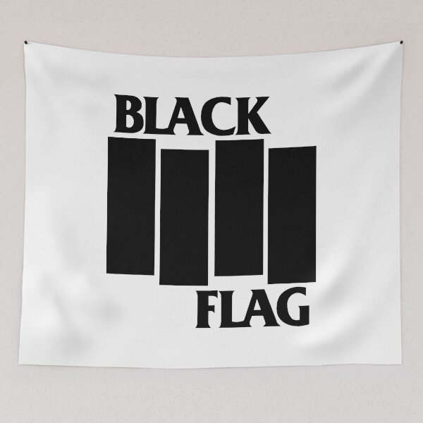 Item preview, Black Flag Punk Rock Hardcore Band Shirt – Iconic Four Bars Design designed and sold by Cat-butt-shirts.