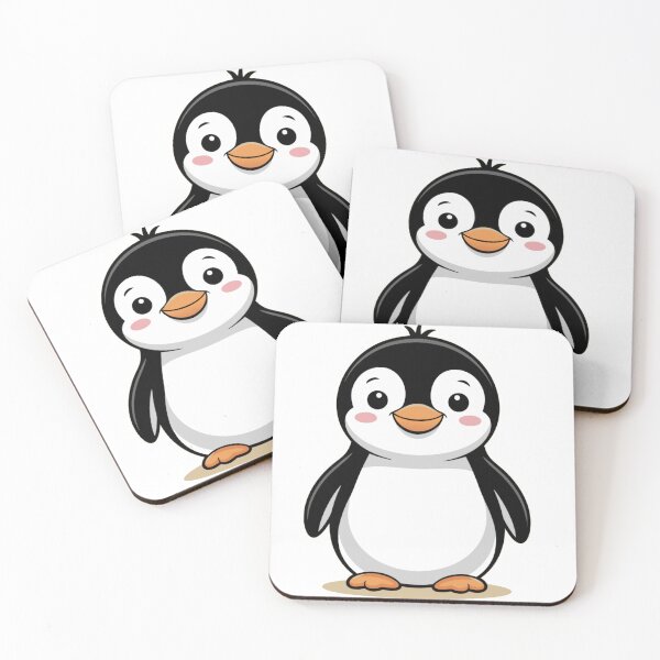 Item preview, Cute Cartoon Penguin – Adorable Winter Animal Illustration for Kids and Penguin Lovers designed and sold by Royalsticker.