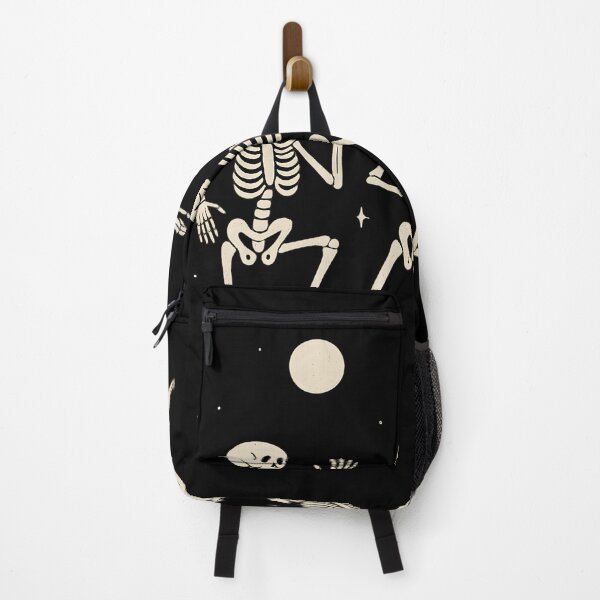Item preview, Funny Dancing Skeletons Under the Moon Halloween Vibes designed and sold by DrawHandArt.