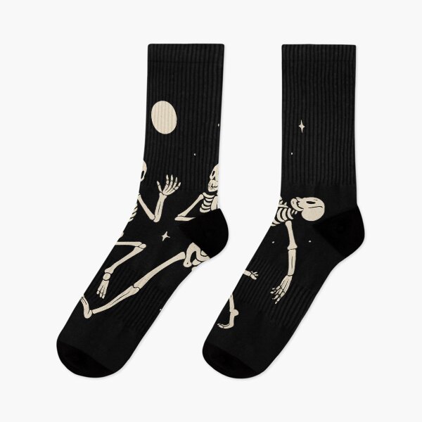Item preview, Funny Dancing Skeletons Under the Moon Halloween Vibes designed and sold by DrawHandArt.