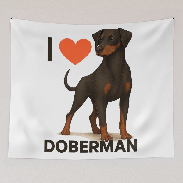 Item preview, I love Doberamn. designed and sold by PabDam.