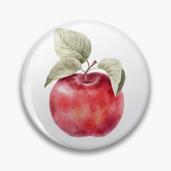Item preview, A juicy, bright red apple designed and sold by eves_aquadreams.