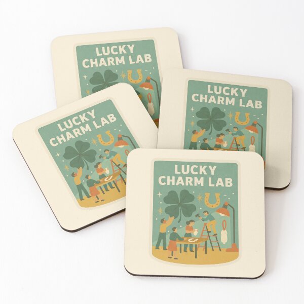 Item preview, Lucky Charm Lab – Vintage Whimsical Sticker designed and sold by Tiny Joy World.