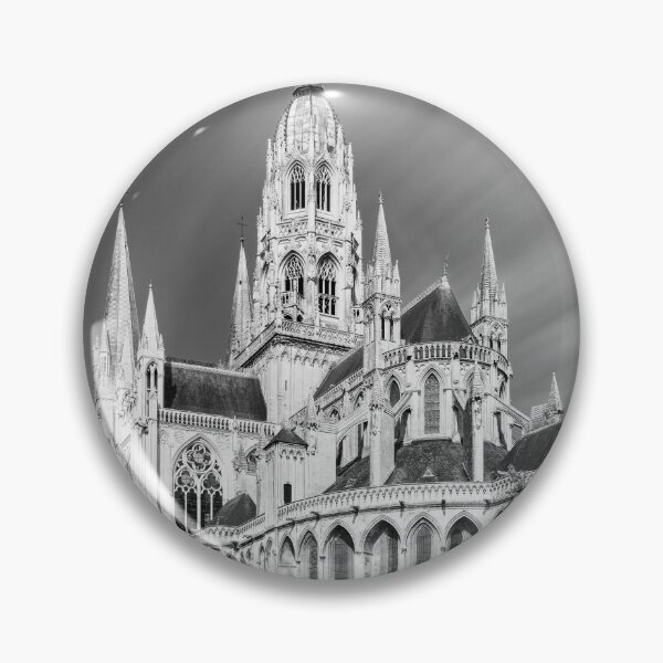 Artikelvorschau, Kathedrale Unserer Lieben Frau von Bayeux (Schwarzweiß) entworfen und verkauft von Gerard Fornarotto.