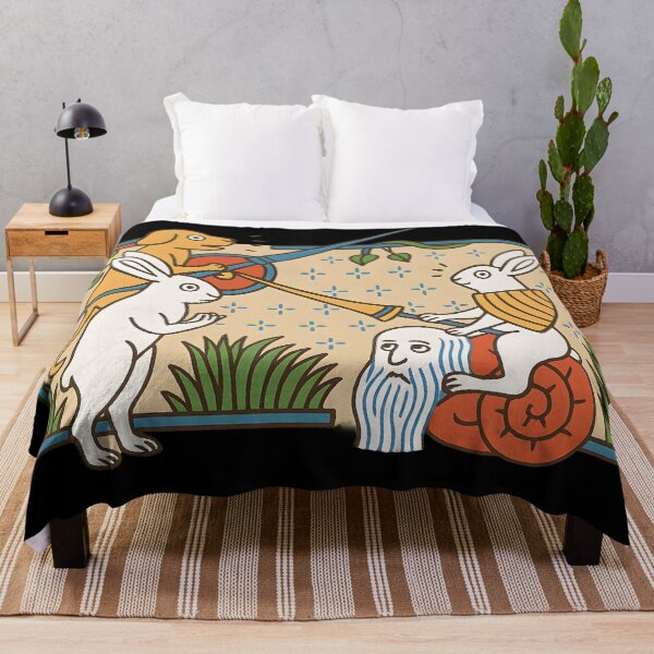 Item preview, Humorous Medieval Animal Knights Illustration with Rabbits and Dog designed and sold by DrawHandArt.