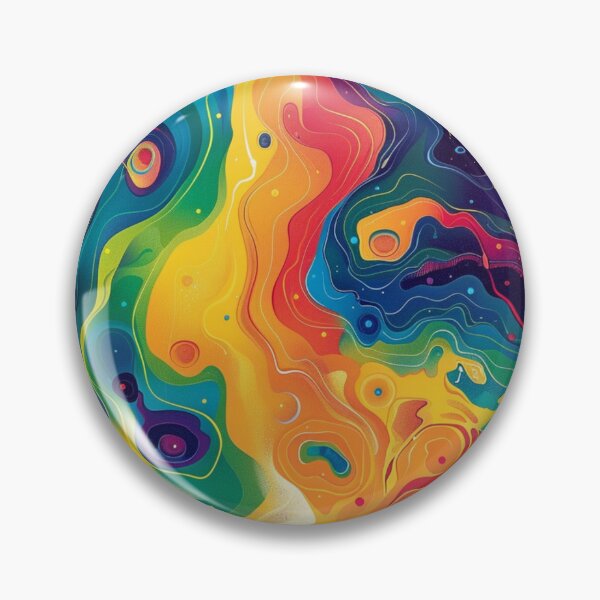 Item preview, Rainbow Psyche – Liquid Color Swirl designed and sold by weirdfishes123.