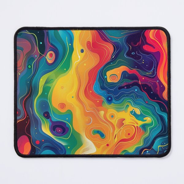 Item preview, Rainbow Psyche – Liquid Color Swirl designed and sold by weirdfishes123.