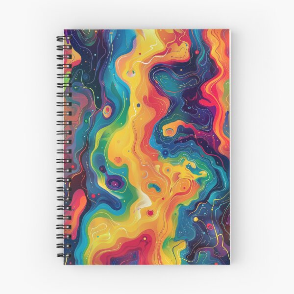 Item preview, Rainbow Psyche – Liquid Color Swirl designed and sold by weirdfishes123.