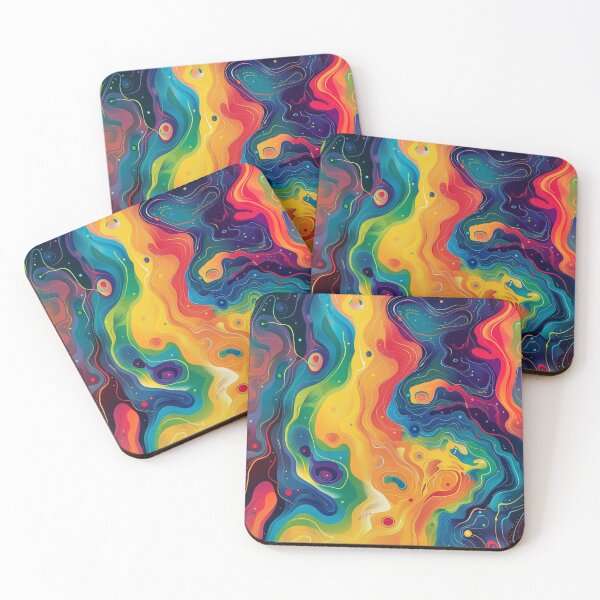 Item preview, Rainbow Psyche – Liquid Color Swirl designed and sold by weirdfishes123.