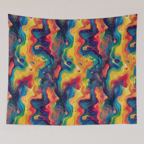 Item preview, Rainbow Psyche – Liquid Color Swirl designed and sold by weirdfishes123.