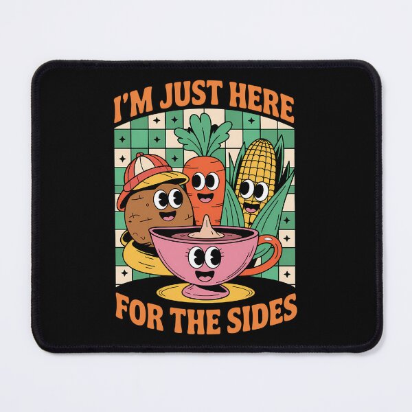 Item preview, I_m Just Here For The Sides Vegetarian Vegan Thanksgiving designed and sold by Sea4Adventures.
