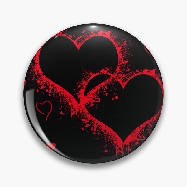 Item preview, red heart on black  designed and sold by Occasion_Store.
