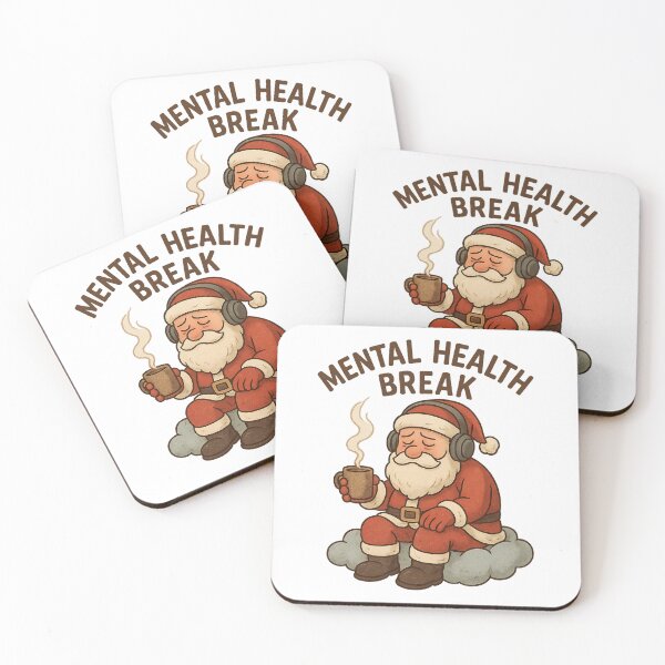 Item preview, Santa’s Mental Health Break Christmas Design designed and sold by Nuvijo.