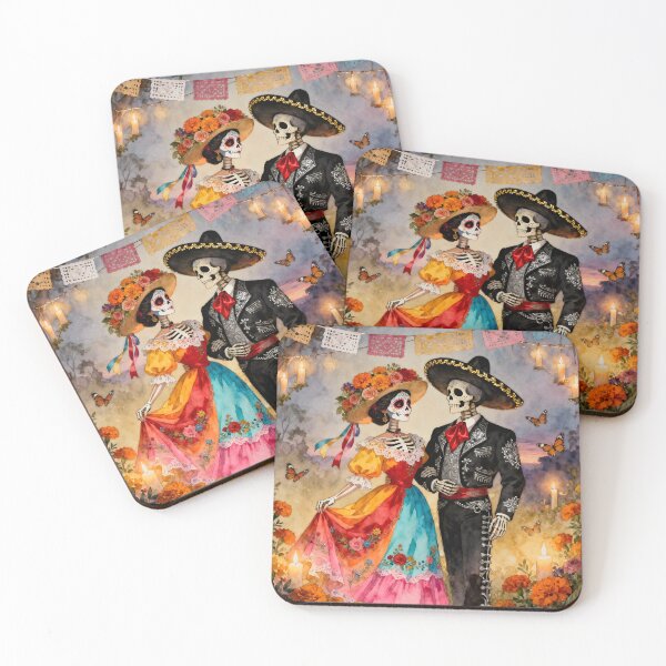 Item preview, Catrina and Mexican Charro, Dia de los Muertos, Mexico. designed and sold by SoniaSarkali.