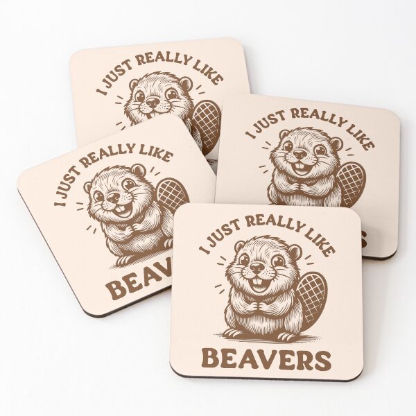 Item preview, I Just Really Like Beavers Funny Beaver Lover designed and sold by KLArtzStore.